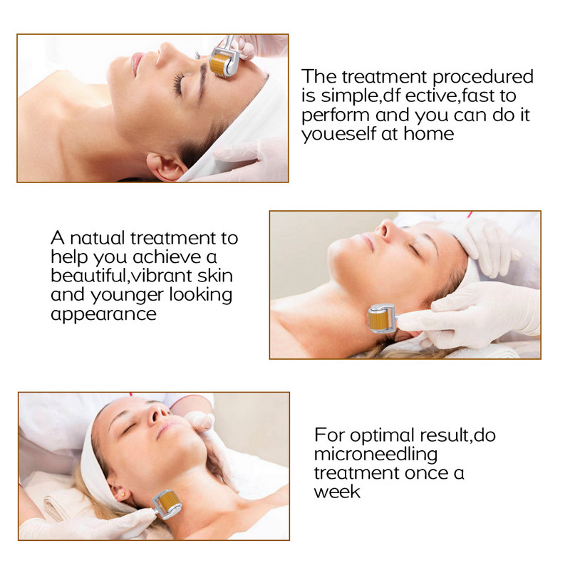 DR Derma Roller Titanium Tips 0,3mm 0,25mm 0,2mm Titanium Mezoroller test-arckezeléshez Micro Needle Mezoroller Dermaroller