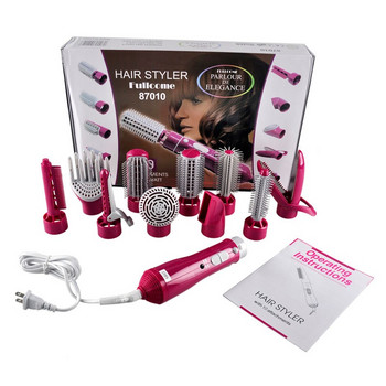 10 σε 1 πιστολάκι μαλλιών Hot Comb Αυτόματη ράβδο ψαλιδίσματος μαλλιών Επαγγελματικό ισιωτικό μαλλιών Βούρτσα πιστολάκι μαλλιών Hair Styler Tools Salon