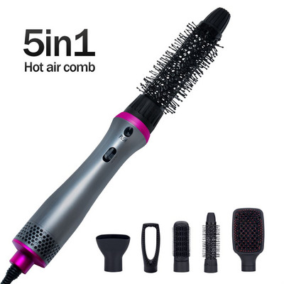 Professional 5 in 1 Hair Dryer Brush Dryer and Straightening Brush Electric Hair Styling Tool Automatic Hair Curler Dropshipping