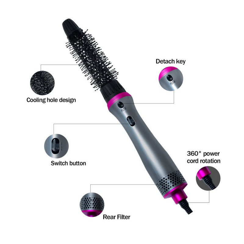 Professional 5 in 1 Hair Dryer Brush Dryer and Straightening Brush Electric Hair Styling Tool Automatic Hair Curler Dropshipping