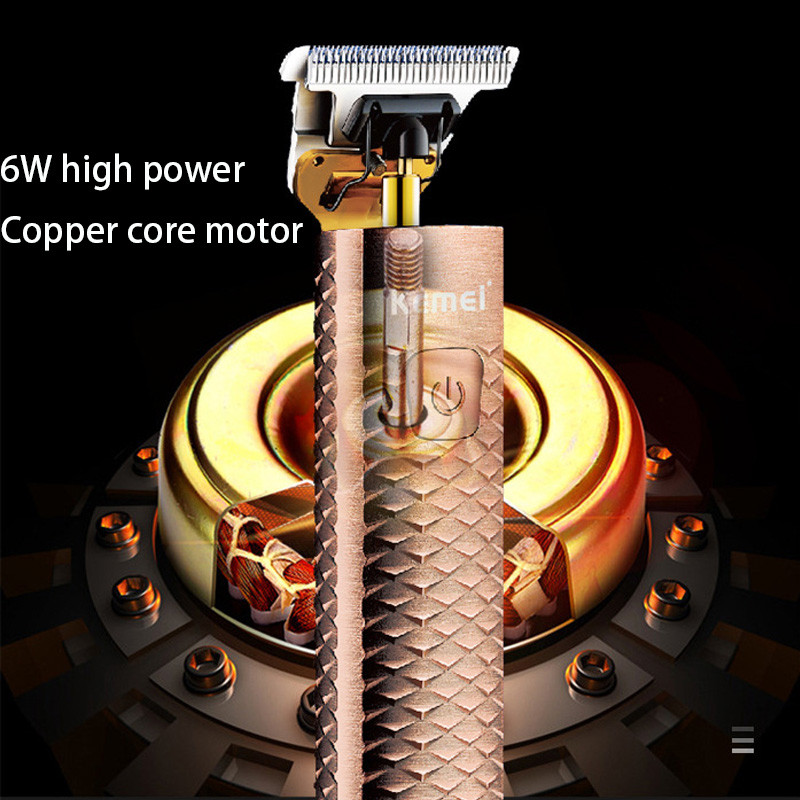 Kemei 1936 Metal Shell szakáll hajvágó férfiaknak újratölthető elektromos hajvágó fodrász hajvágó gép lítium akkumulátor