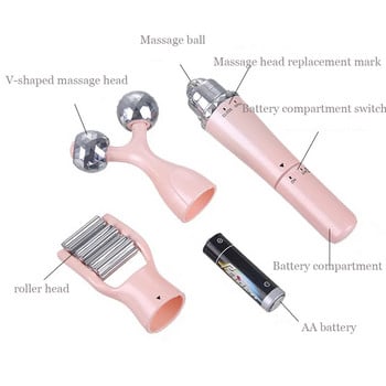 3in1 Face Roller Massager for Face Lifting Wrinkle Remove Body Slimming Face Massage Instrument Beauty Tool