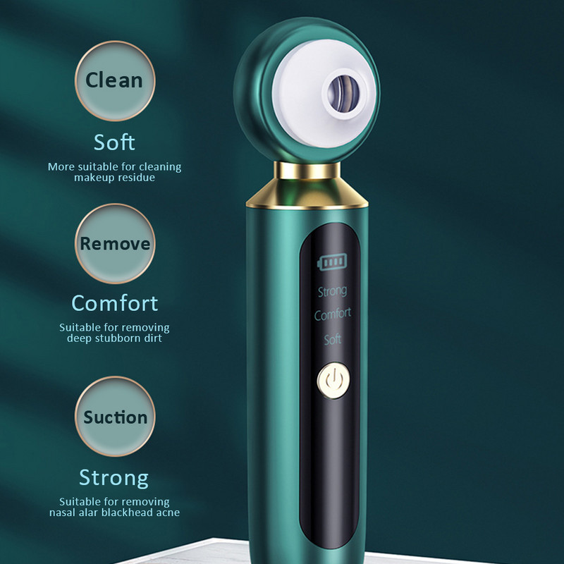 Aspirator pentru pori pentru puncte negre 2021 Dispozitiv de curățare pentru pori faciali îmbunătățit pentru acnee, comedonă, extractor pentru punctele negre, kit de îndepărtare a punctelor negre