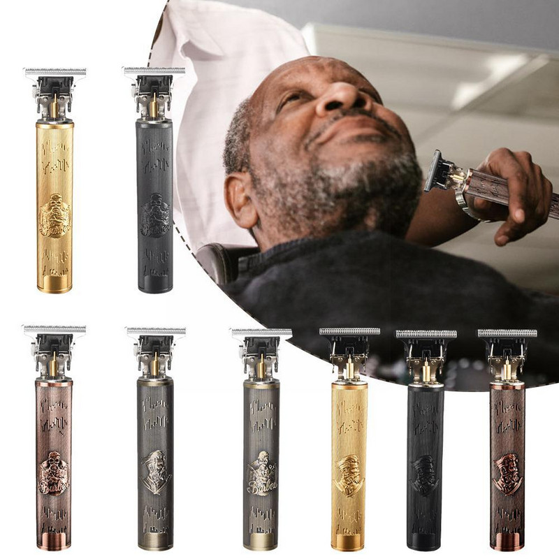 Ofertă fierbinte Mașină de tuns cu fir electrică de epocă Trimmer profesional pentru frizer pentru bărbați aparat de ras Brichetă de barbă C6N0