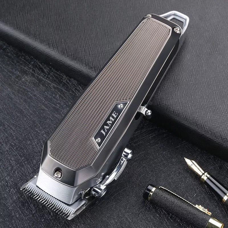 Επαγγελματική κουρευτική μηχανή, κουρευτική μηχανή ολόκληρου μετάλλου σώματος για άνδρες, ρυθμιζόμενη μηχανή κοπής μαλλιών, επαναφορτιζόμενη μηχανή μαλλιών 7500 rpm