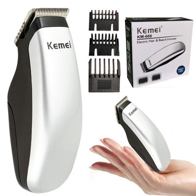 KM-666 Mini Hair Clipper Cutting Professional Beard Hair Trimmer Hair Cutter Electric Hair Clipper Machine Cutting Hair Remover