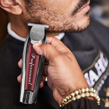 Безжичен професионален тример за коса за мъже Машинка за подстригване на брада Акумулаторна електрическа машина за подстригване Ножът може да бъде нула