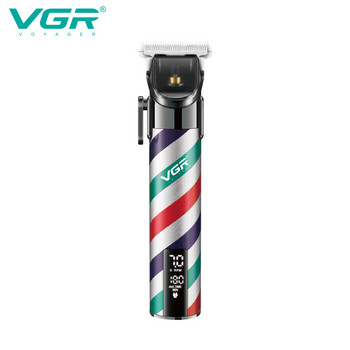 VGR Тример за коса с керамично острие Машинка за подстригване Безжична машина за подстригване Акумулаторна фризьорска машина за мъже 2023 г. Нов V-692