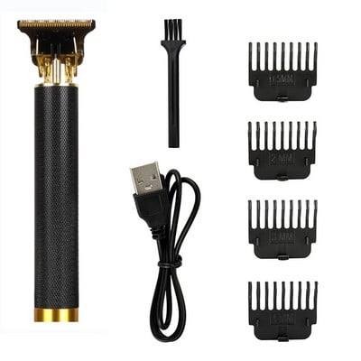 Set de tuns Kemei Trimmer electric Mașină de bărbierit fără fir 0mm Mașină de tuns frizer profesională pentru bărbați Aparat de bărbierit