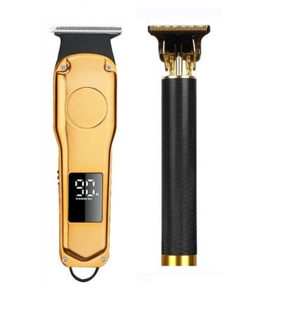 Set de tuns Kemei Trimmer electric Mașină de bărbierit fără fir 0mm Mașină de tuns frizer profesională pentru bărbați Aparat de bărbierit