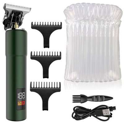 Mașină de tuns Kemei 1759, rezistentă la apă, 10W, pentru bărbați, toaletă complet metalică, mașină de tuns barbă electrică, pentru tăierea părului, reîncărcabilă