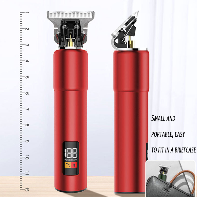 Mașină de tuns Kemei 1759, rezistentă la apă, 10W, pentru bărbați, toaletă complet metalică, mașină de tuns barbă electrică, pentru tăierea părului, reîncărcabilă