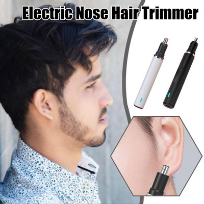 Aparat de tuns electric pentru urechi, nas, aparat de tuns profesional nedureros pentru sprancene si par facial pentru barbati, femei, epilare Raz M0J8