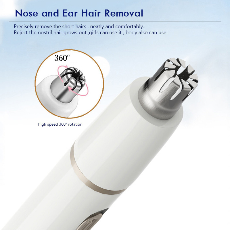 Aparat de bărbierit electric pentru femei Trimmer 5 în 1 pentru bikini Epilator de corp precis pentru sprâncene Zona intima Ras de păr pentru urechi