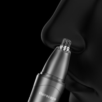 Hairscape Electric Nose Hair Trimmer Ανδρική Αποτρίχωση Μύτης Καθαρισμός Μύτης Επαναφορτιζόμενο USB Γυναικείο ψαλίδι μύτης