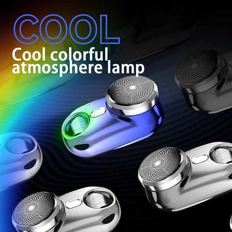 Elektrinis skustuvas vyrams mini skutimosi nešiojamasis elektrinis skustuvas, kišenės dydžio šlapias sausas skustuvas USB įkraunamas plaukų šalinimo priemonė vyrams