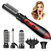 Perie pentru uscător de păr 3 în 1 Perie multifuncțională cu aer cald Dispozitiv de îndreptat păr Perie cu aer cald Fier de calcat Perie cu aer cald Instrument pentru coafarea părului