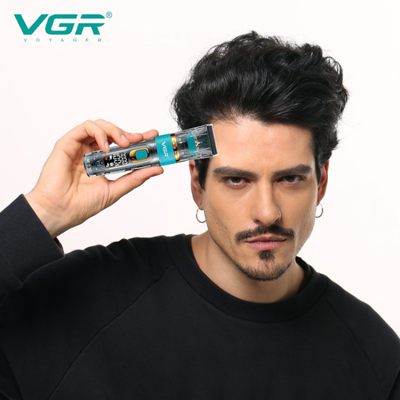 VGR Clipper Professional Hair Clipper Cordless Hair Korut Machine IPX7 Αδιάβροχη κουρευτική μηχανή για άνδρες Επαναφορτιζόμενη V-695