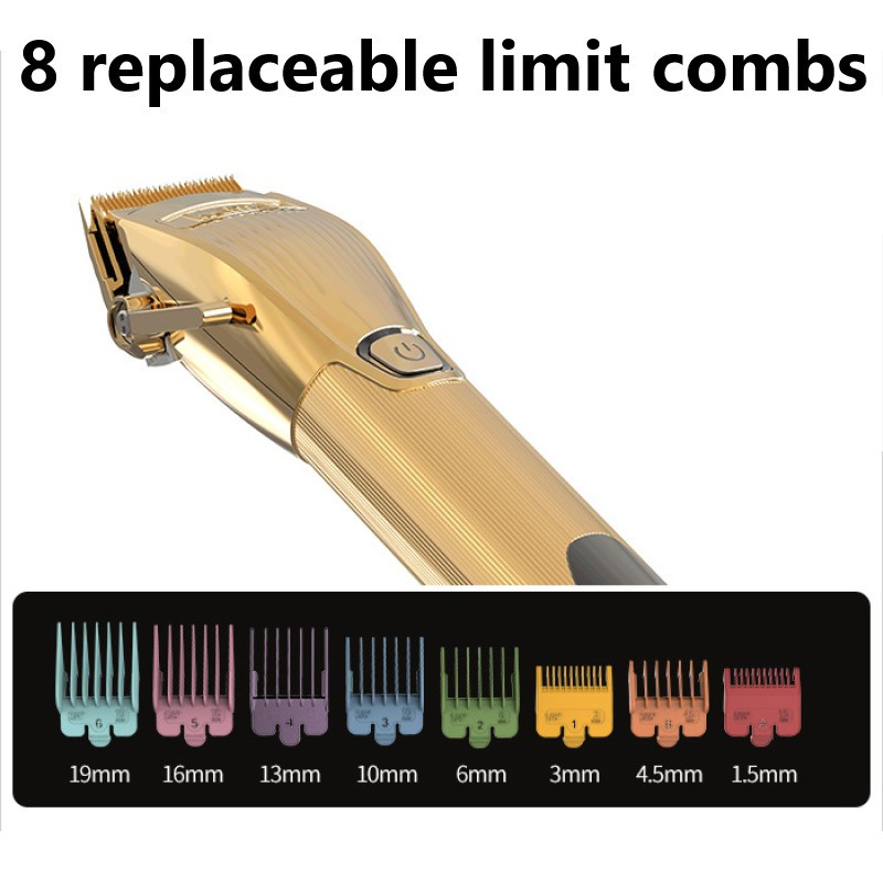 Kemei Professional Barber Shop Hair Clipper Kit 0mm Trimmer Electric Shaver Finish Machine Σετ Ασύρματο/Σχεδιασμένο κλιπ Li-on