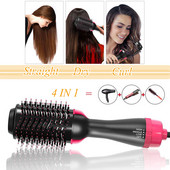 Air Styler 2 în 1 Uscător de păr electric Perie cu aer Anion Pieptene cu aer cald Tijă de curling Fier Instrument de styling Volumizator perie cu aer cald