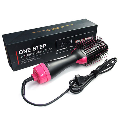 Air Styler 2 în 1 Uscător de păr electric Perie cu aer Anion Pieptene cu aer cald Tijă de curling Fier Instrument de styling Volumizator perie cu aer cald