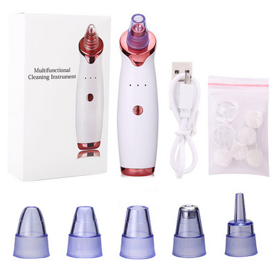 Aspirator electric pentru puncte negre pentru acnee pentru îndepărtarea acneei Aspirator facial cu vibrație sonică Perie de curățare a feței Curățare profundă a porilor