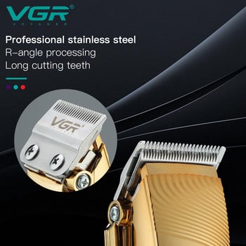 VGR Hair Trimmer Adjustable Hair Cutting Machine Professional Hair Clipper Cordless Haircut Machine Metal Trimmer for Men V-280