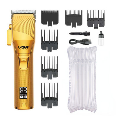 Mașină de tuns VGR Mașină de tuns reglabilă Mașină de tuns profesională Mașină de tuns fără fir Trimmer metal pentru bărbați V-280