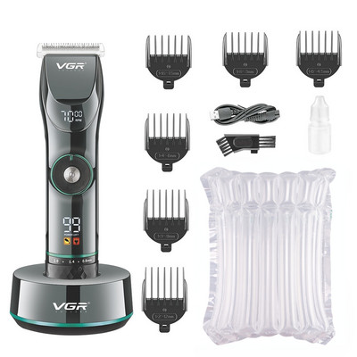 VGR juukselõikur Professionaalne juukselõikur, reguleeritav juukselõikusmasin Elektriline laetav juhtmeta trimmer meestele V-256