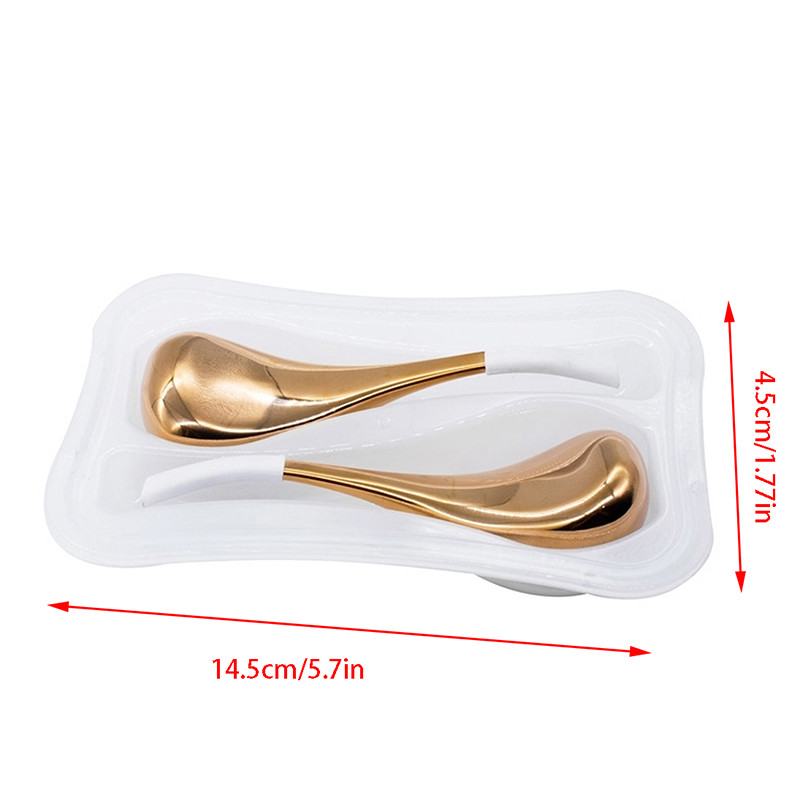 1 pereche/cutie Terapie cu frig și căldură Globuri de gheață Messager pentru față Bastoane criogenice de aur Rolă pentru față Ameliorarea rece și căldură Frumusețe Îngrijirea pielii