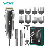 Μηχάνημα κοπής VGR Electric Hair Clipper Professional Hair Trimmer Adjustable Haircut Machine Wired trimmer for men V-127