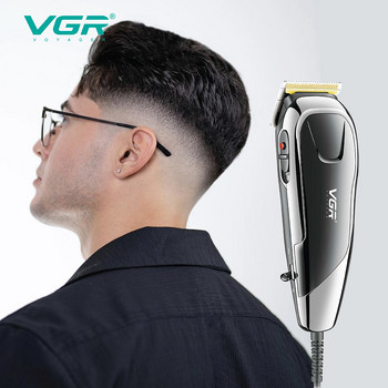Машина за подстригване VGR Електрическа машинка за подстригване Професионален тример за коса Регулируема машина за подстригване Жичен тример за мъже V-127