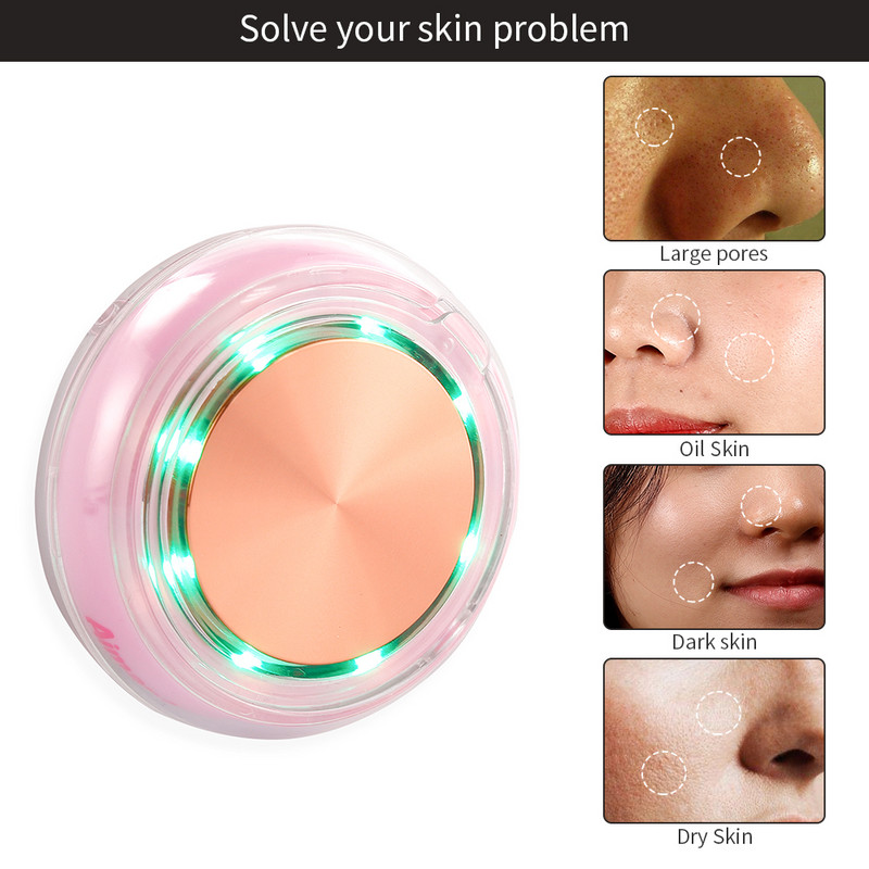 Aparat de masca cu fotoni faciali cu ultrasunete Dispozitiv de infrumusetare pentru terapie cu ultrasunete Import de esenta cu vibratii Instrument de masaj Kit de masti