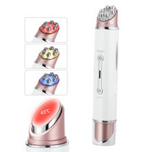 Pix pentru masaj electric pentru ochi Terapia cu fotoni cu LED Vibrație Dispozitiv anti-îmbătrânire încălzit pentru îndepărtarea ridurilor Cercuri întunecate Puffiness Îngrijirea pielii