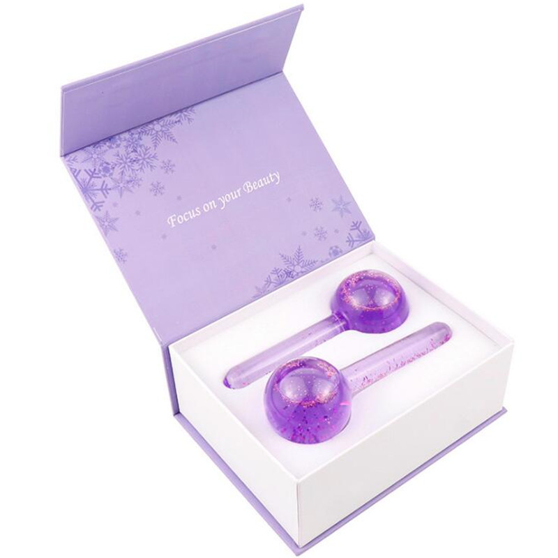 Nagy szépségű jégkorong Energy Beauty Crystal Ball arcápoló hűsítő jéggömbök Water Wave arc- és szemmasszázs bőrápoló 2db/doboz