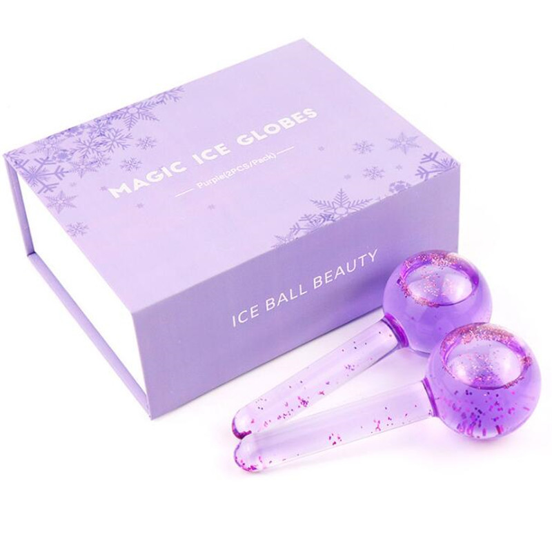 Nagy szépségű jégkorong Energy Beauty Crystal Ball arcápoló hűsítő jéggömbök Water Wave arc- és szemmasszázs bőrápoló 2db/doboz