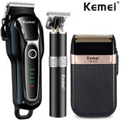 Kemei Electric LCD Hair Clipper Trimmer for Men Επαναφορτιζόμενη ξυριστική μηχανή Beard Barber Professional Hair Cutting Machine USB 2022 New