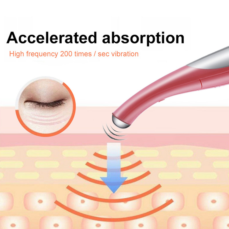 Mini masaj electric pentru față pentru ochi, anti-îmbătrânire, stilou pentru cerc întunecat, înlăturare, întinerire, îngrijire a frumuseții, stilou portabil