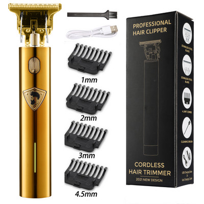 Vintage T9 Mașină electrică de tuns cu fir de vânzare fierbinte Trimmer profesional pentru frizer pentru bărbați Aparat de tuns Brichetă pentru barbă