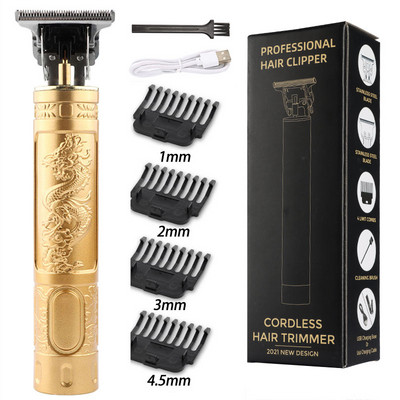 Vintage T9 Mașină electrică de tuns cu fir de vânzare fierbinte Trimmer profesional pentru frizer pentru bărbați Aparat de tuns Brichetă pentru barbă