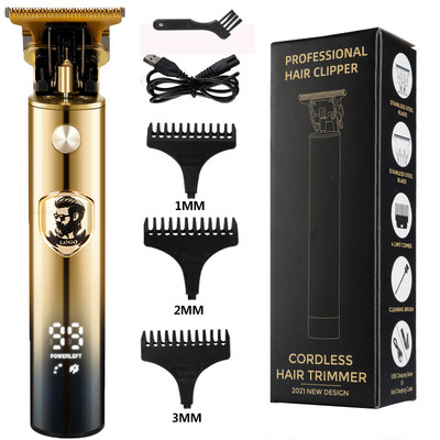 Vintage T9 Mașină electrică de tuns cu fir de vânzare fierbinte Trimmer profesional pentru frizer pentru bărbați Aparat de tuns Brichetă pentru barbă