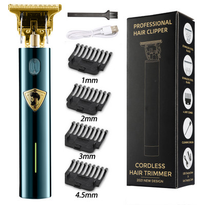 Vintage T9 Mașină electrică de tuns cu fir de vânzare fierbinte Trimmer profesional pentru frizer pentru bărbați Aparat de tuns Brichetă pentru barbă