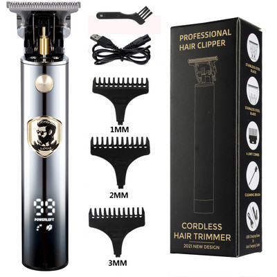 Vintage T9 Mașină electrică de tuns cu fir de vânzare fierbinte Trimmer profesional pentru frizer pentru bărbați Aparat de tuns Brichetă pentru barbă