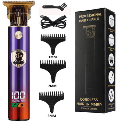 Vintage T9 Mașină electrică de tuns cu fir de vânzare fierbinte Trimmer profesional pentru frizer pentru bărbați Aparat de tuns Brichetă pentru barbă