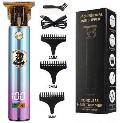 Vintage T9 Mașină electrică de tuns cu fir de vânzare fierbinte Trimmer profesional pentru frizer pentru bărbați Aparat de tuns Brichetă pentru barbă