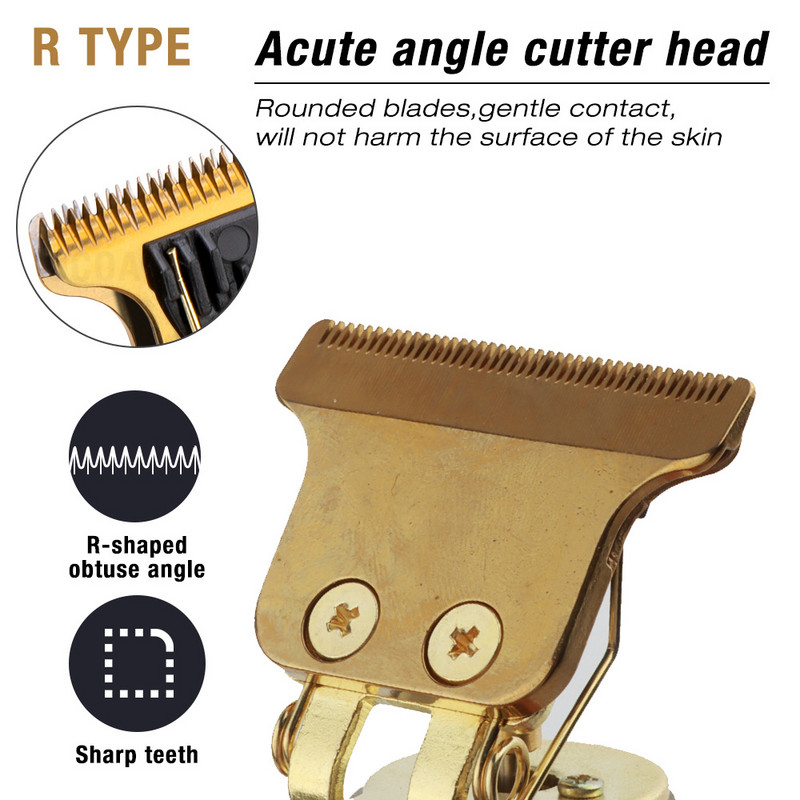 Vintage T9 Mașină electrică de tuns cu fir de vânzare fierbinte Trimmer profesional pentru frizer pentru bărbați Aparat de tuns Brichetă pentru barbă