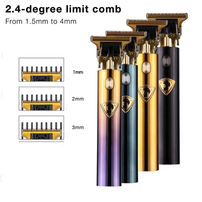 Vintage T9 Mașină electrică de tuns cu fir de vânzare fierbinte Trimmer profesional pentru frizer pentru bărbați Aparat de tuns Brichetă pentru barbă