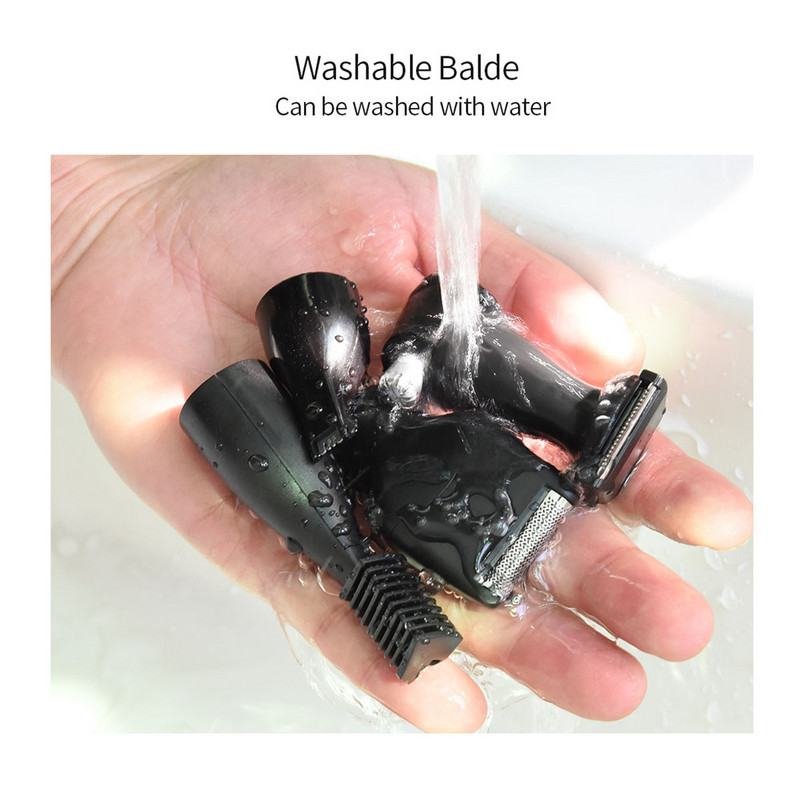 CkeyiN 5 în 1 Trimmer electric pentru nas Multifunctional barbati aparat de ras pentru urechi faciale pentru indepartarea parului pentru perciuni aparat de ras pentru sprancene