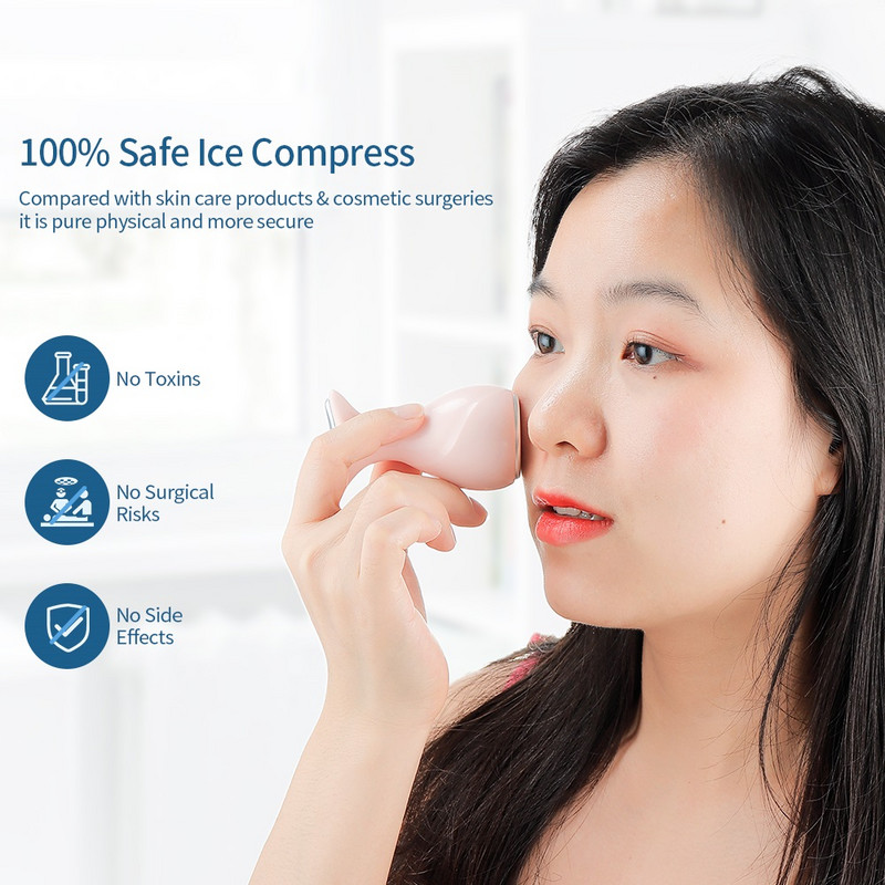 Mic ciocan de gheață compresă față compresă rece repara arsuri solare acasă echipament de frumusețe masaj pielii strânge porii compresă rece