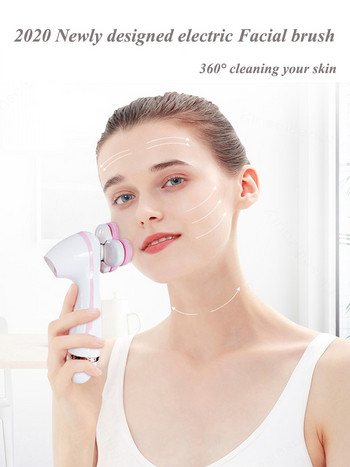 3D V Face Lift Facial Cleansing Brush Electric Face Care Cleanser Brush Remover Blackhead Μηχανή καθαρισμού πόρων ακμής, αδιάβροχη